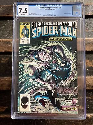 Buy The Spectacular Spider-Man #132 CGC 7.5 | 1987 | Kraven's Last Hunt Part 6 • 27.60£