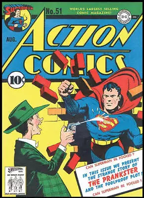 Buy Action Comics #51 Superman 9x12 FRAMED Art Print, Vintage 1942 DC Comics • 28.34£