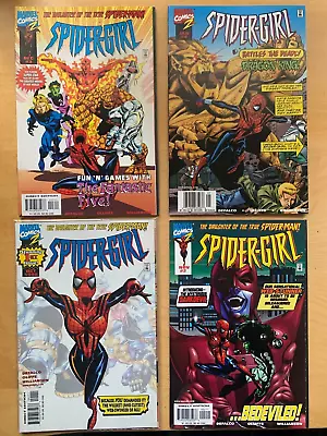 Buy SpiderGirl, 1998 Marvel Series #s 1, 2, 3 & 4 # 1 Rare Newsstand Variant Edition • 22.99£