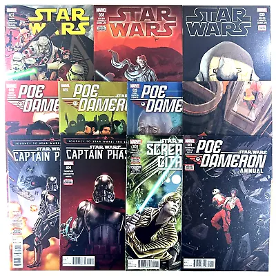 Buy Star Wars Comic Book Lot 11 Issues, Poe Dameron, Captain Phasma, Marvel 2017 VF+ • 19.20£