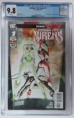 Buy 2009 DC Comics GOTHAM CITY SIRENS #1 CGC 9.8, Poison Ivy, Harley Quinn, Catwoman • 182.38£