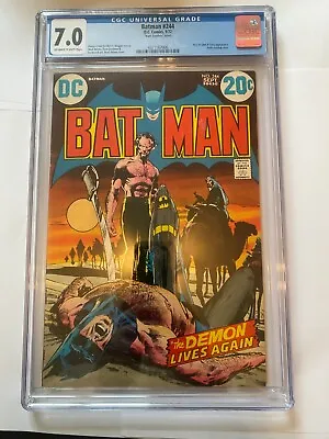 Buy BATMAN #244  R'as Al Ghul  MARK JEWELER VARIANT DC Comics 1972  CGC 7.0 • 249.95£