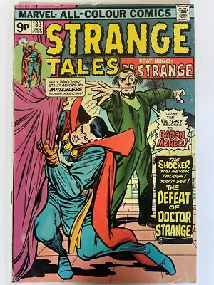Buy Strange Tales (1951) # 183 UK Price (3.0-GVG) Dr. Strange, Hole In Faded Cove... • 4.05£