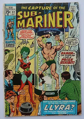 Buy Sub-Mariner #32 - 1st App Llyra - Marvel Comics - December 1970 GD+ 2.5 • 29.75£
