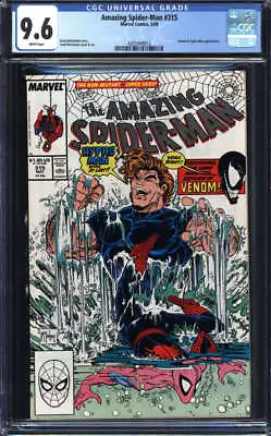 Buy Amazing Spider-man #315 Cgc 9.6 White Pages // Venom + Hydro-man Appearance 1989 • 78.85£