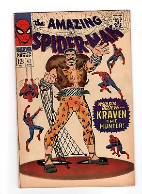 Buy Amazing Spider-man #47,  VG- 3.5, Kraven The Hunter • 53.89£
