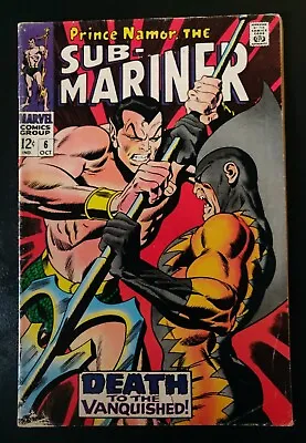 Buy Sub-Mariner #6 FN 2nd Appearance Of Tiger Shark Silver Age 🔑 MCU Marvel 1968  • 16.50£