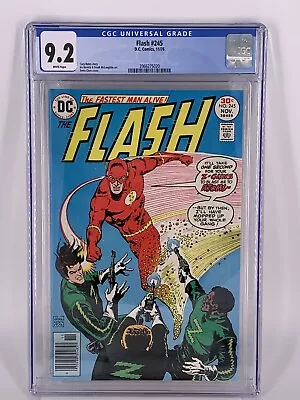 Buy The Flash, DC, #245, CGC 9.2 NM White Bronze Age!  1976 • 138.36£