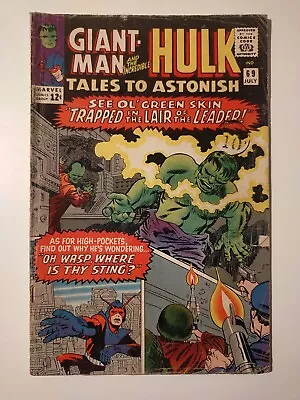 Buy Tales To Astonish 69 July 1965 Cents Giant Man The Hulk Marvel Comics Silver Age • 16.99£