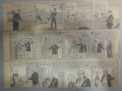 Buy (71) Joe Palooka Dailies By Ham Fisher From 1/1-3/19/1936 Size: 3.5 X 12 Inches • 23.72£