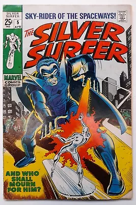 Buy SILVER SURFER #5 (1969) The Stranger  Fantastic Four  Silver Age **FREE UK PPH** • 56.99£