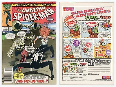 Buy Amazing Spider-Man #283 (NM- 9.2) MARK JEWELERS Insert Absorbing Man 1986 Marvel • 45.56£