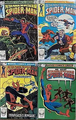 Buy Peter Parker Spectacular Spider-Man 56 57 58 59 Marvel 1981 • 9.99£