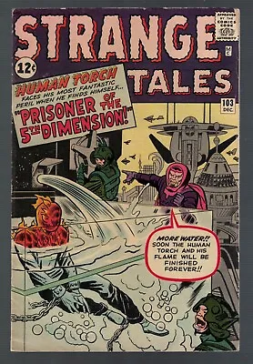 Buy Marvel Comics Strange Tales 5 6.0 FN 1962 Human Torch Prisoner 5th Dimension • 139.99£