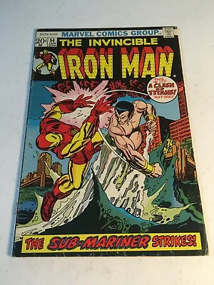 Buy Iron Man #54 1973 Marvel 1st App Of Moondragon Tape On Back Cover Vg • 47.63£