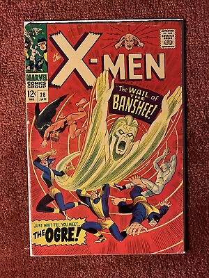 Buy Uncanny X-Men 28 1st Appearance And Cover Of Banshee Marvel Comics 1967. VG • 103.57£