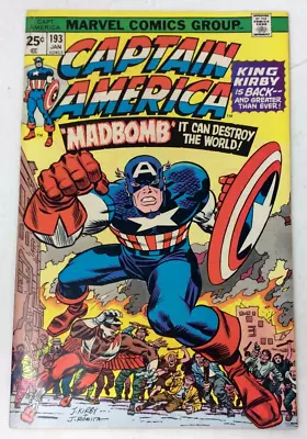 Buy 1976 Marvel Comics - Captain America 193 - Madbomb • 17.39£