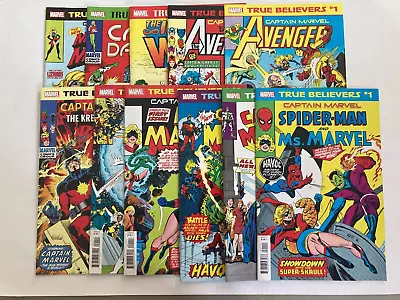 Buy Marvel True Believers Comics #1 Captain Marvel & Ms Marvel & More X 11 • 5£