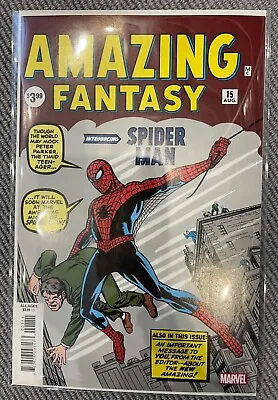 Buy Amazing Fantasy #15 (1st App Of Spider-Man) Facsimile Edition NM • 44.99£