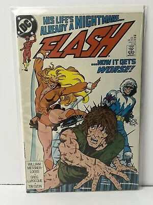Buy The Flash #28 DC Comics 1989 Copper Age, Boarded Color • 2.29£