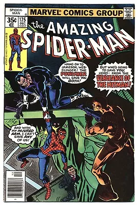 Buy AMAZING SPIDER-MAN #175 F, Punisher, Marvel Comics 1977 Stock Image • 9.49£