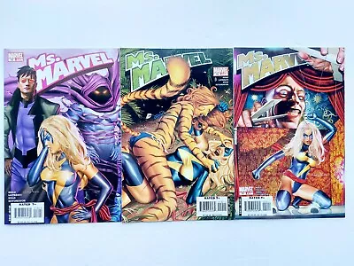 Buy Marvel Comics Ms Marvel #18,19,20.  Puppets  Greg Horn Covers (2007) • 9.99£