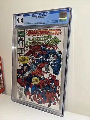 Buy Amazing Spider-Man #379 CGC 9.4 White Pages Maximum Carnage Part 7 (1993) • 70£