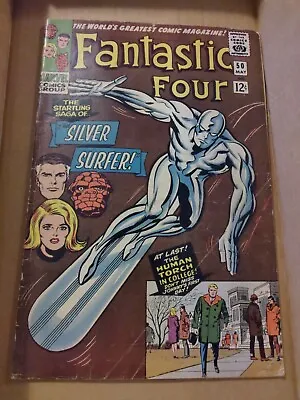 Buy Fantastic Four #50 VG/FN 5.0 3rd Appearance Silver Surfer! Human Torch! • 192.84£