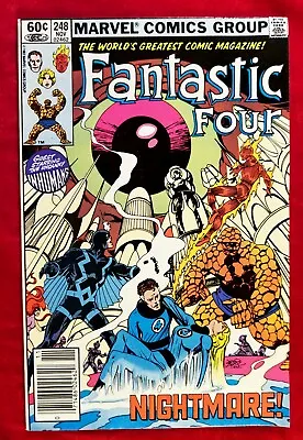 Buy 1982 FANTASTIC FOUR 248 Newsstand DR DOOM Son 1st App Key 80s Comic The Inhumans • 7.94£