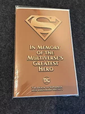 Buy 1st Print Death Of Superman 30th Jurgens Breeding Gatefold Premium Variant • 43£