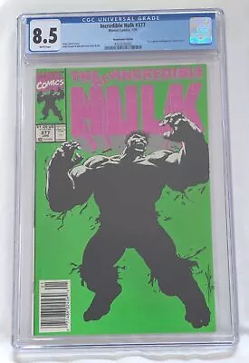 Buy Marvel Comic Incredible Hulk #377 CGC 8.5 V1 Newsstand '91 1st Professor Hulk(cx • 31.18£