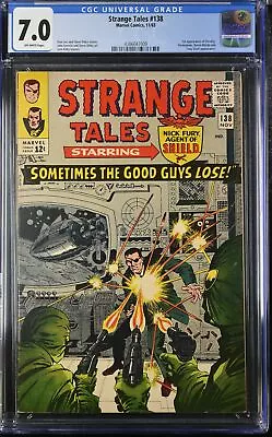 Buy Strange Tales #138 - Marvel Comics 1965 CGC 7.0 1st Appearance Of Eternity. Dorm • 94.08£