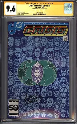 Buy * CRISIS On Infinite Earths #5 CGC 9.6 SS Signed Wolfman (Perez) (2716929020) * • 120.43£