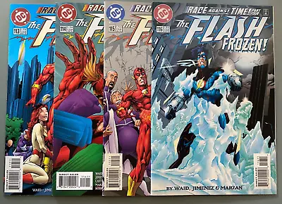 Buy Flash #113 - 114 - 115 - 116 (DC Comics 1996) Race Against Time! • 5.53£