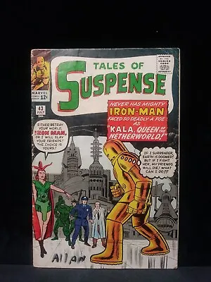 Buy Tales Of Suspense #43  (5th App Iron Man) Marvel Comics 1963 • 197.64£