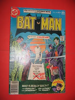 Buy  BATMAN #291 JOKER Jim Aparo Comic Book (DC COMICS 1977) OTHER SEE PHOTOS • 17.16£