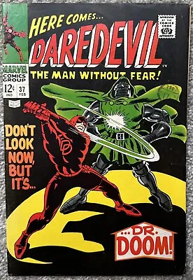 Buy DAREDEVIL #37 (MARVEL,1968) Doctor Doom Appearance.  ~ • 79.44£