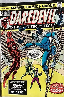 Buy Daredevil #118, Featuring The Circus Of Crime And Blackwing Feb 1974. • 6.45£