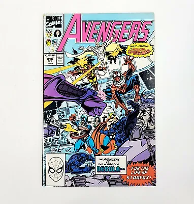 Buy The Avengers #316 April 1990 Marvel Comics Spiders And Stars With Bag And Board • 1.60£