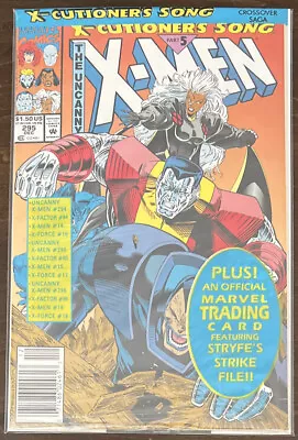 Buy Uncanny X-Men #295 NM 9.4 NEWSSTAND STILL SEALED IN POLYNAG WITH CARD 1992 • 3.93£