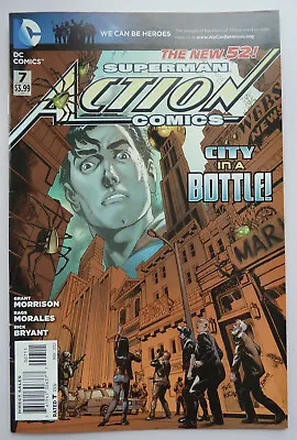 Buy Action Comics #7 - New 52 Superman 1st Printing - DC Comics May 2012 F/VF 7.0 • 4.25£