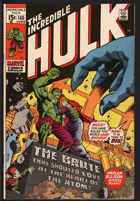 Buy Incredible Hulk #140 7.5 // 1st Appearance Jarella Marvel Comic 1971 • 75.60£