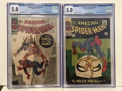 Buy AMAZING SPIDER-MAN #34 CGC 5.0 KRAVEN 2nd APPEARANCE GWEN STACY, NED LEEDS 1966 • 158.12£