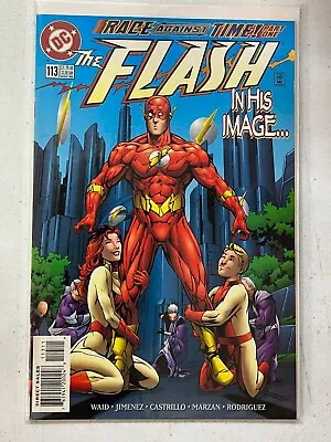 Buy DC 1996 The FLASH #113 Newsstand Mark Waid Comics   Race Against Time Pt1 | Comb • 2.38£