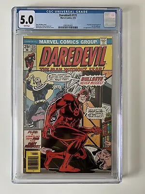 Buy Daredevil 131 CGC 5.0 White Pages 1st Bullseye Beautiful Copy Marvel Bronze Age • 158.12£