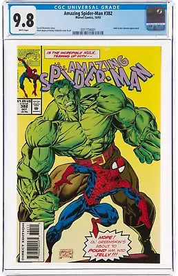 Buy 🔥Amazing Spider-man #382 CGC 9.8 1993 White P Hulk & Doc Sampson App.  New Slab • 87.15£