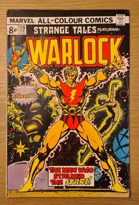 Buy Strange Tales #178 - Warlock & First Magus - Marvel - 1975 - FN+ KEY MCU BOOK • 39.99£