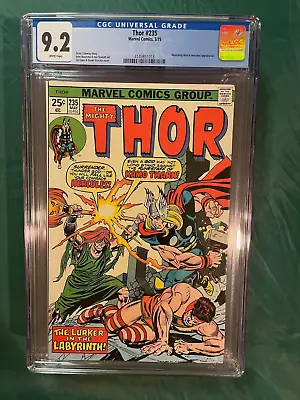 Buy Thor #235 CGC 9.2 (1975) Absorbing Man Hercules First 1st Kamo Tharnn Elders Key • 84.99£