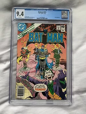 Buy Batman #321 - DC 1980 CGC 9.4 Classic Joker Cover White Pages • 95£
