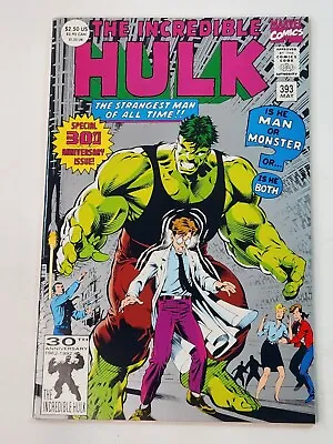 Buy Incredible Hulk 393 2nd Print Dale Keown 30th Anniversary Silver Foil Cover 1992 • 15.83£